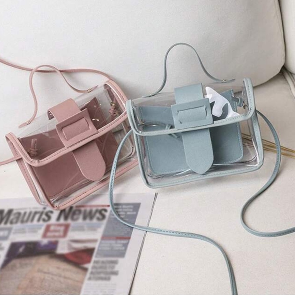 🟢New 1pc stadium Transparent crossbag